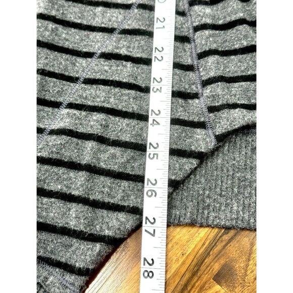 Michael Stars Open Front Grey and Black Striped Long-Sleeve Sweater Sz Small EUC - Picture 5 of 6